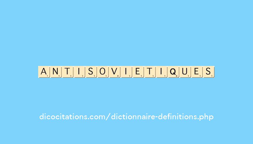 antisovietiques antisovietiques