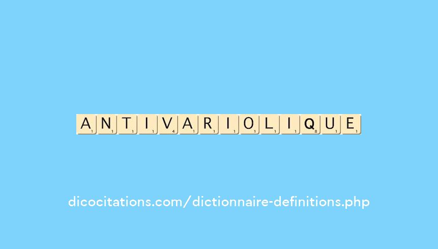 antivariolique antivariolique