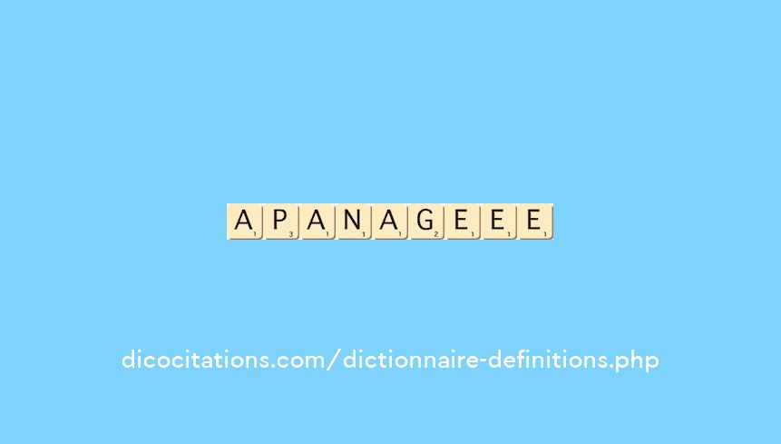 apanage--ee