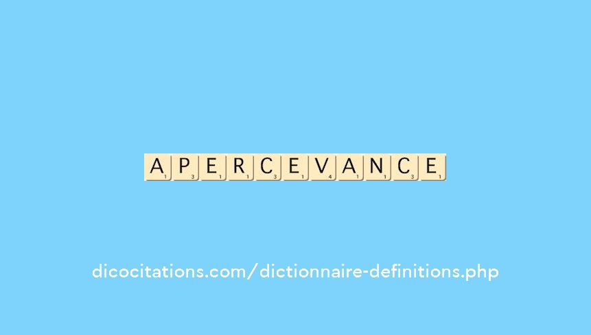 apercevance