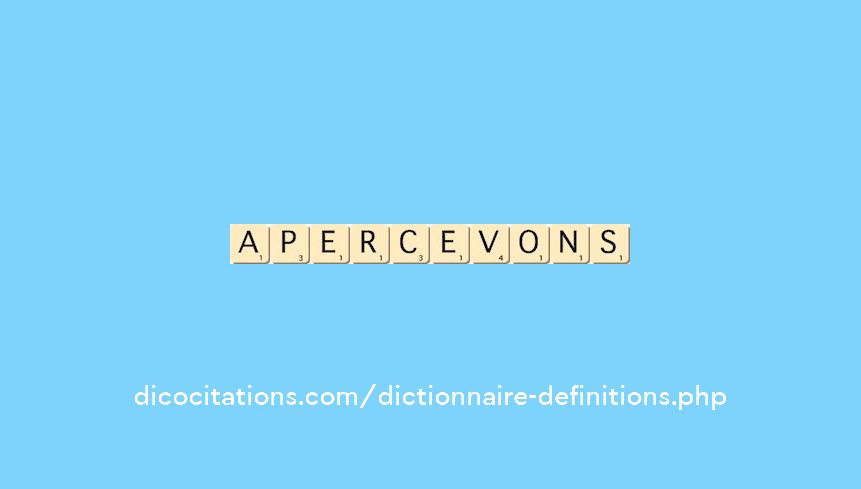 apercevons