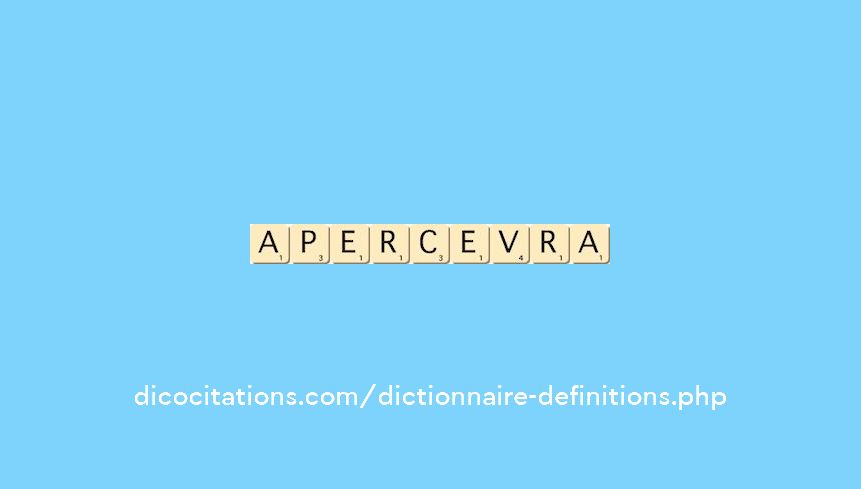 apercevra apercevra