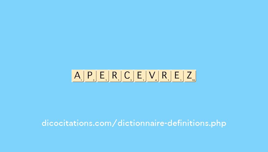apercevrez apercevrez