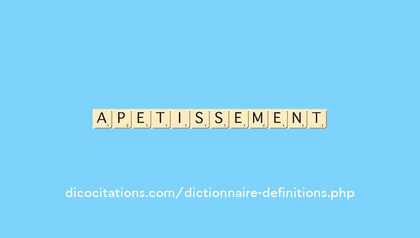 apetissement