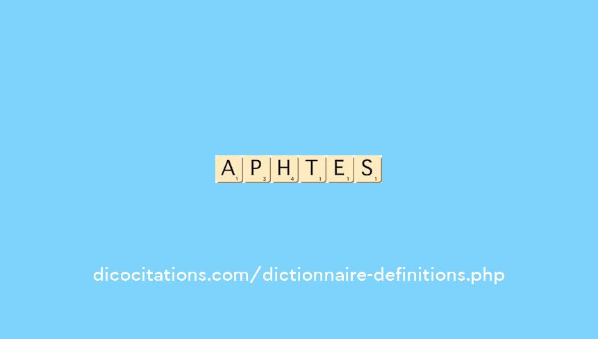 aphtes aphtes