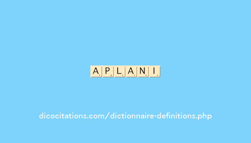 aplani aplani