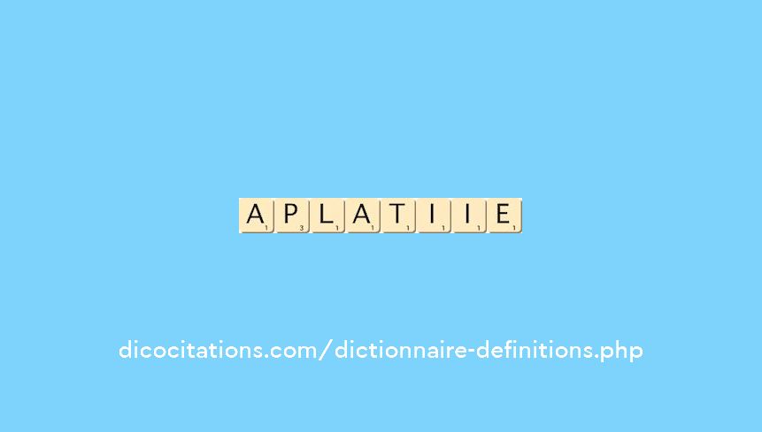 aplati--ie