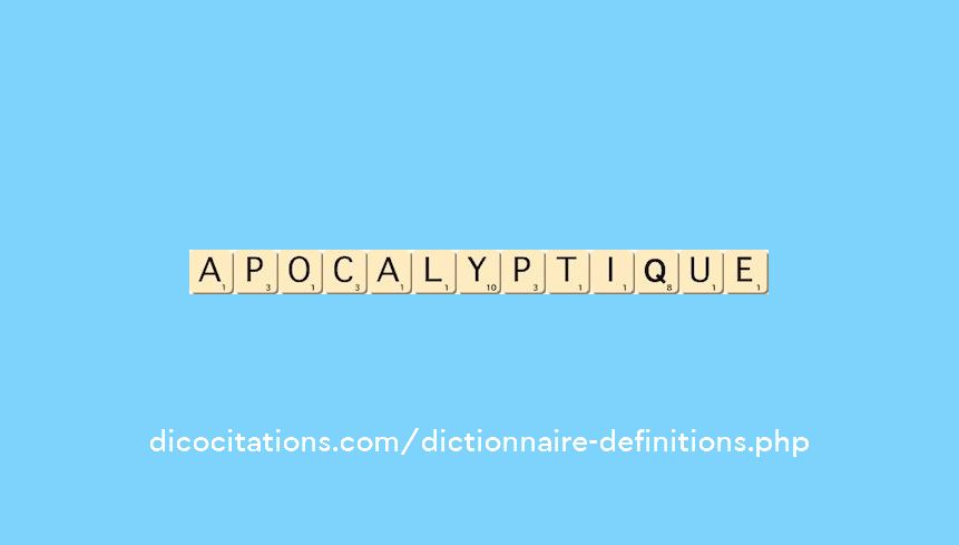 apocalyptique apocalyptique