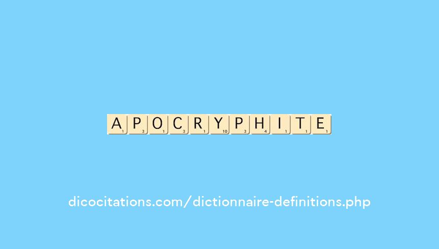 apocryphite