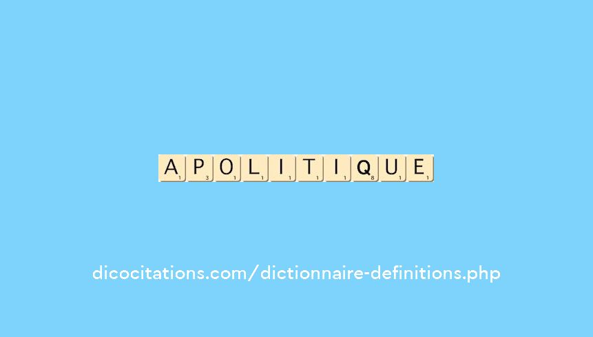 apolitique