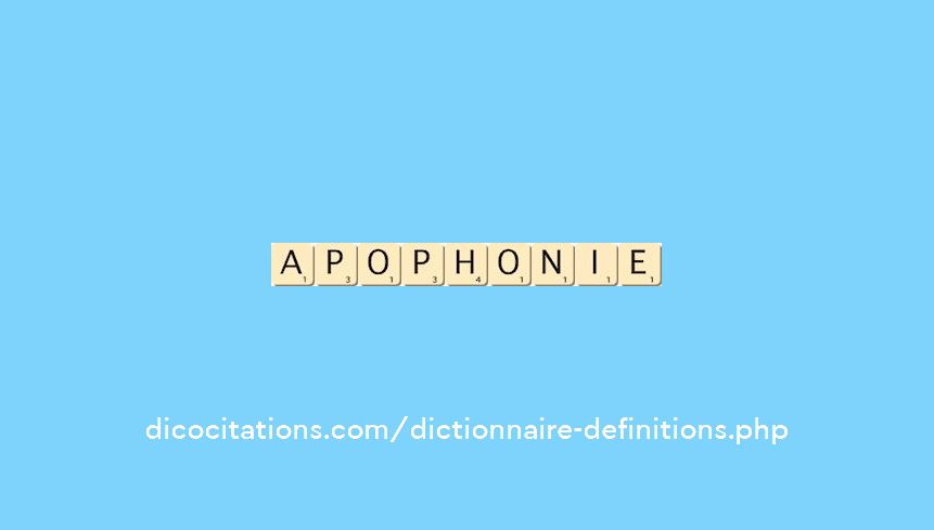 apophonie