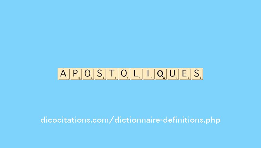 apostoliques