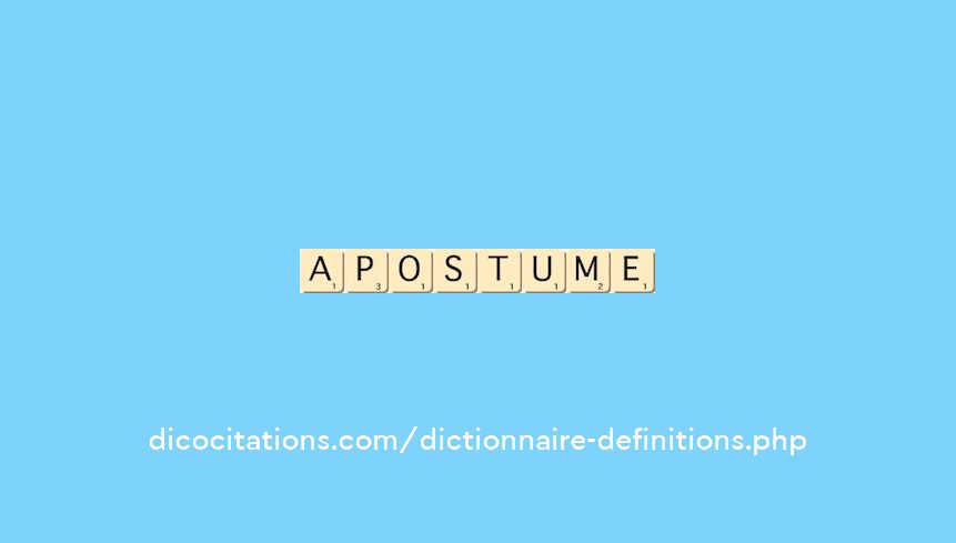 apostume