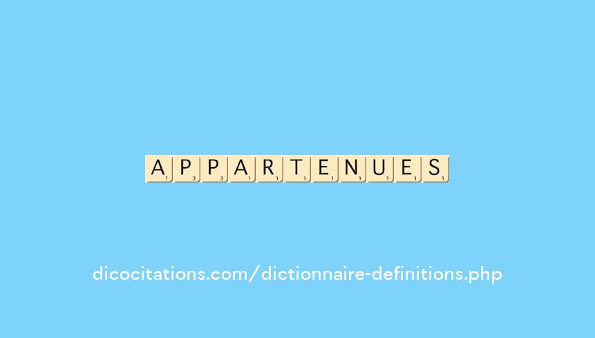 appartenues appartenues