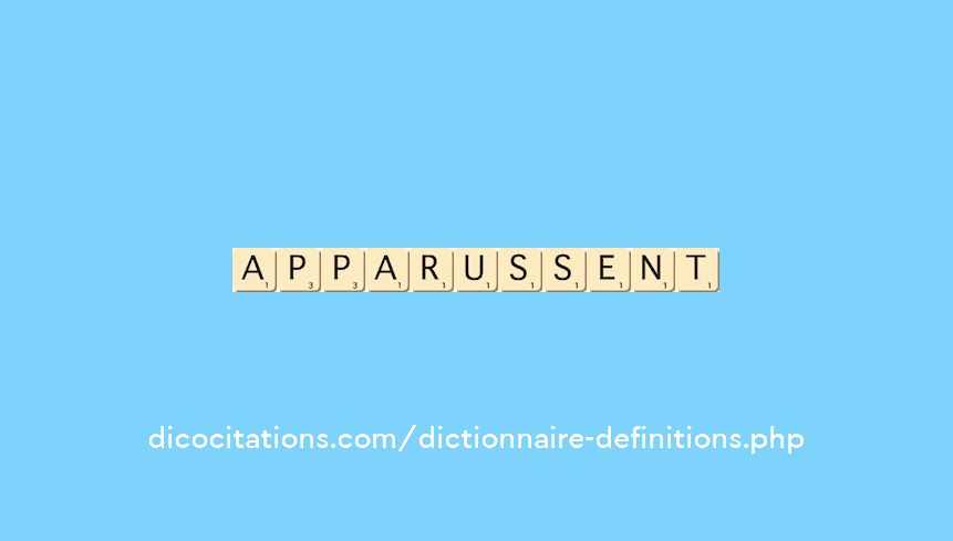 apparussent apparussent