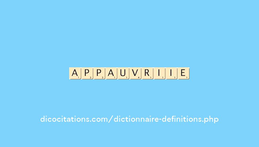 appauvri--ie