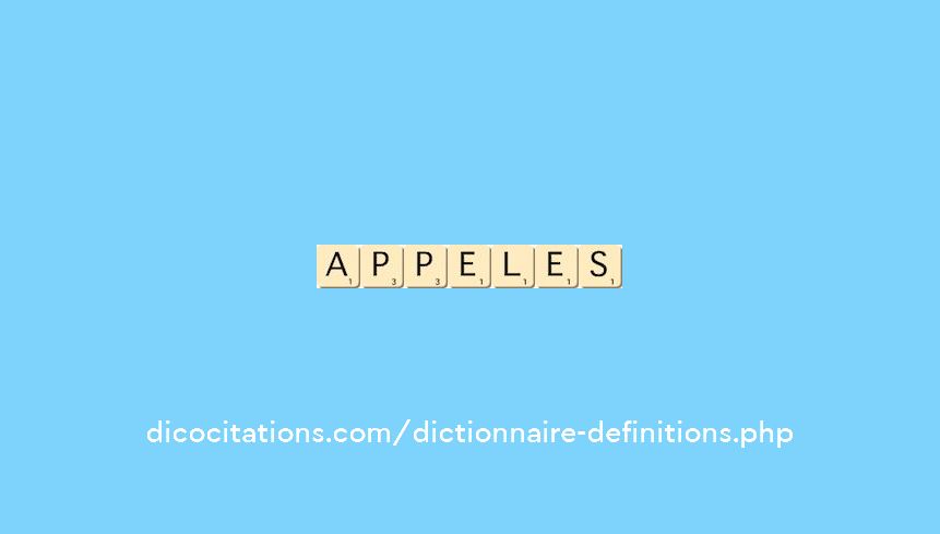 appeles appeles