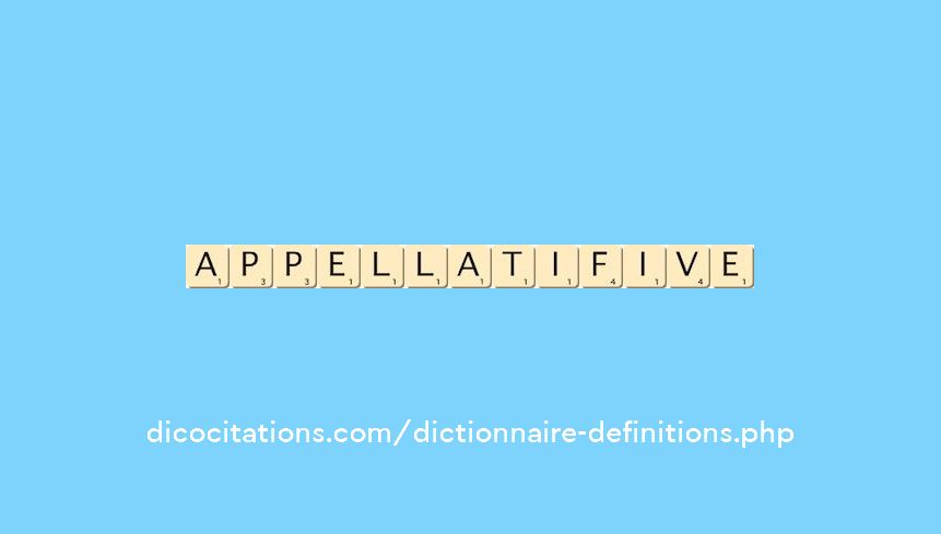 appellatif--ive