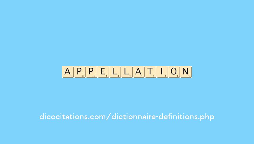 appellation
