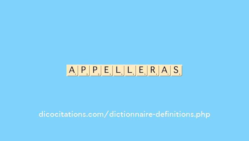 appelleras