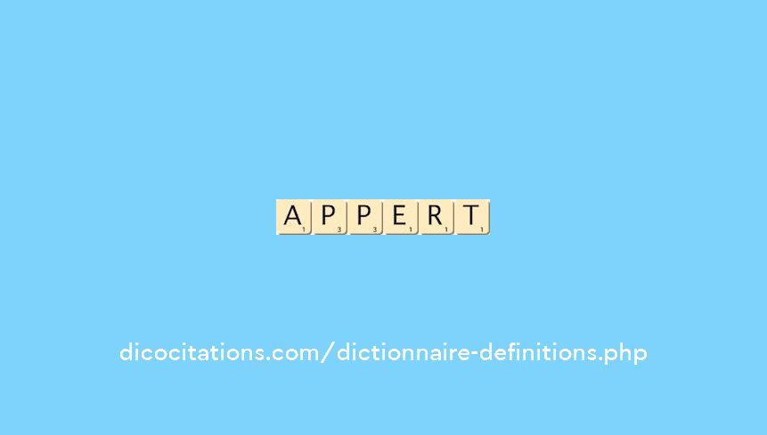 appert appert