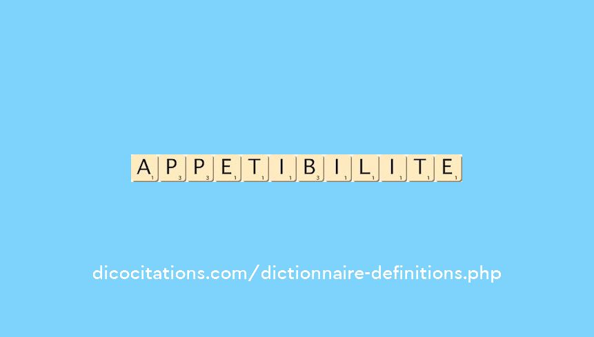 appetibilite