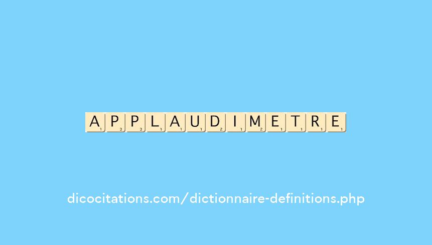 applaudimetre applaudimetre