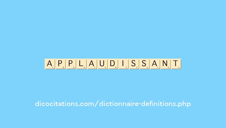 applaudissant
