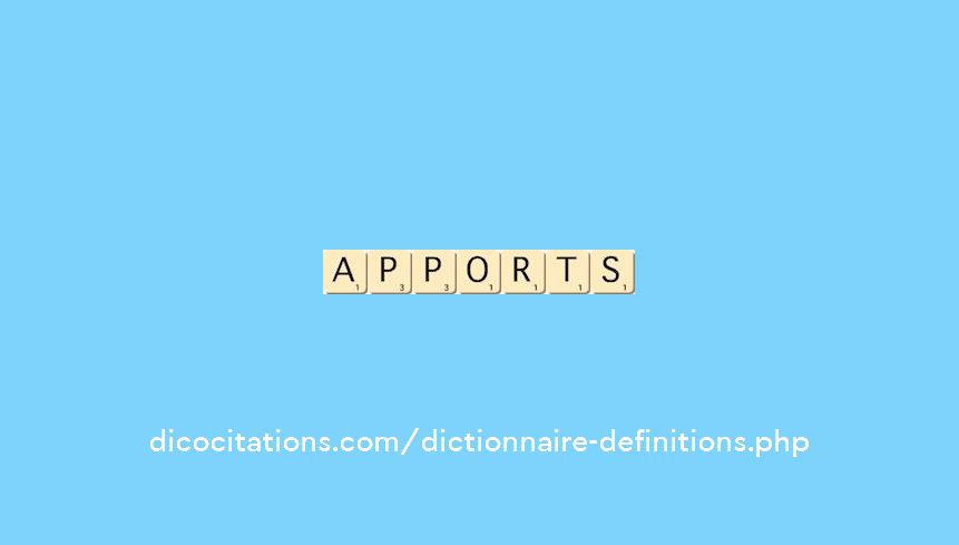 apports apports