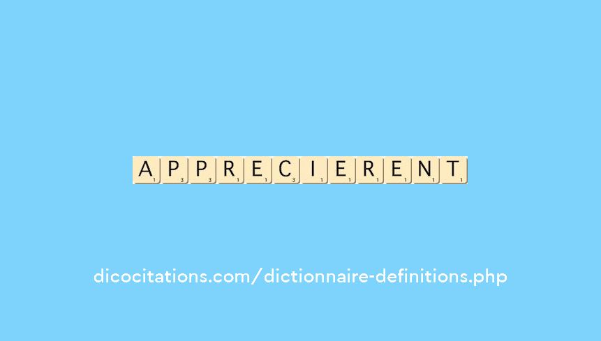 apprecierent apprecierent