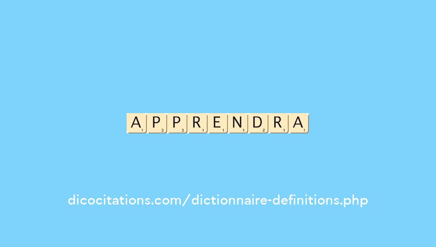 apprendra apprendra