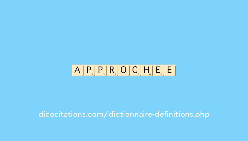 approchee approchee