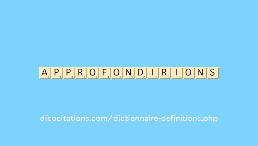 approfondirions approfondirions