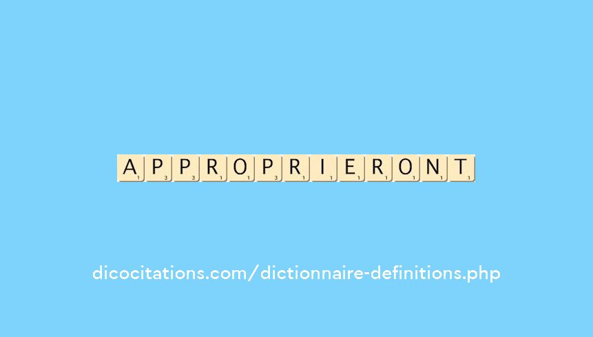 approprieront