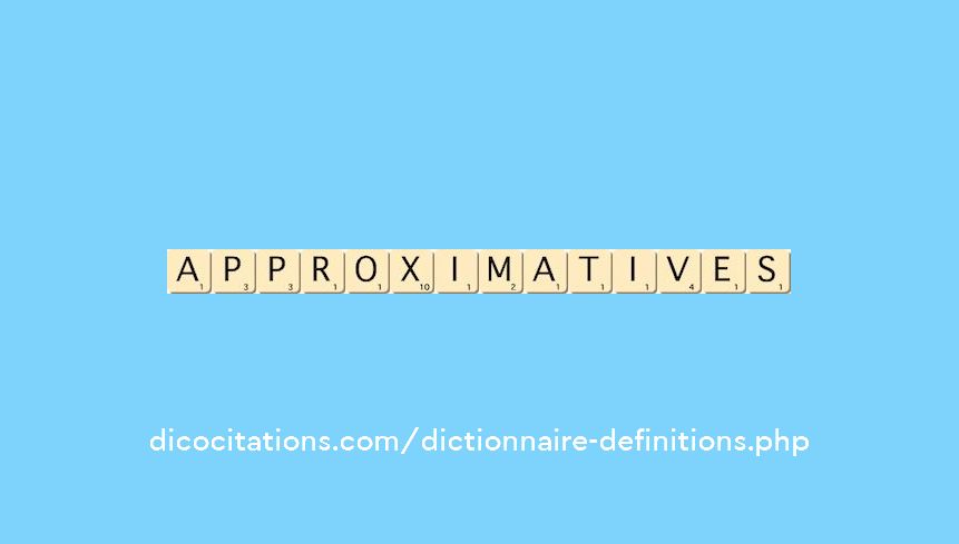 approximatives approximatives