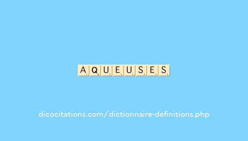 aqueuses aqueuses