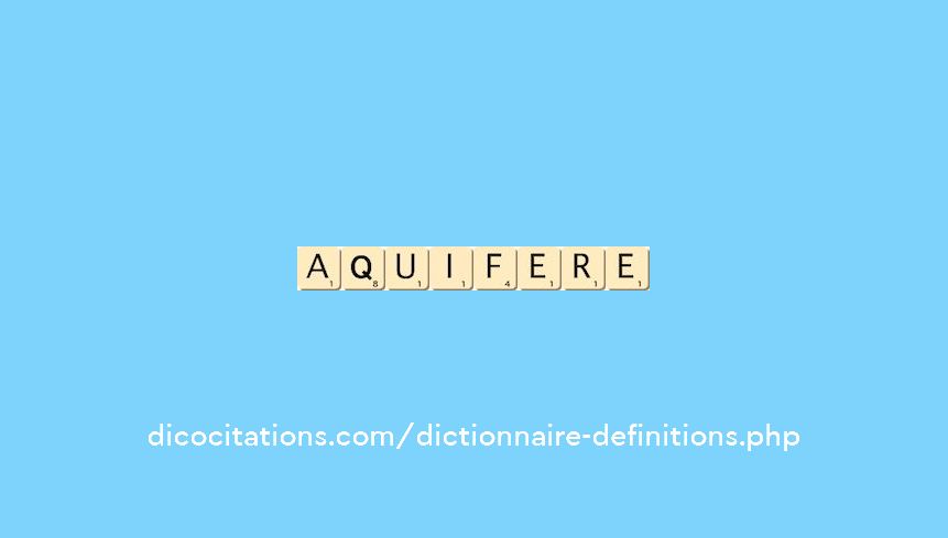 aquifere aquifere