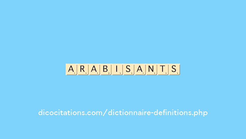 arabisants arabisants