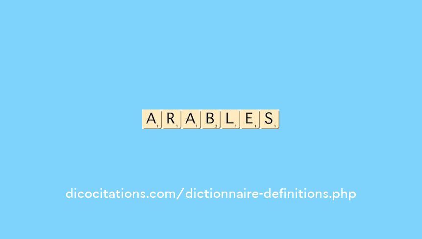 arables arables