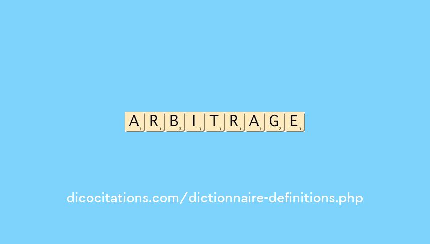 arbitrage