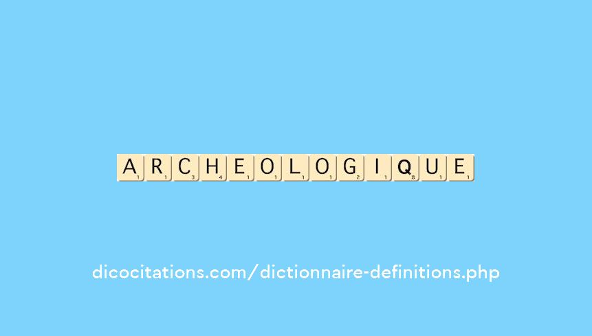 archeologique archeologique