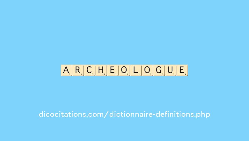 archeologue archeologue