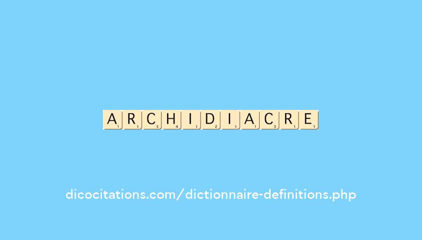 archidiacre