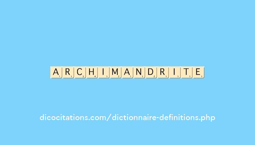 archimandrite
