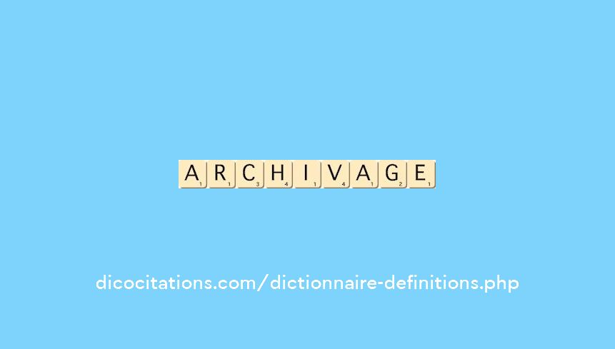archivage