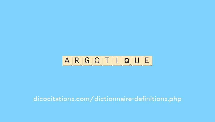 argotique argotique