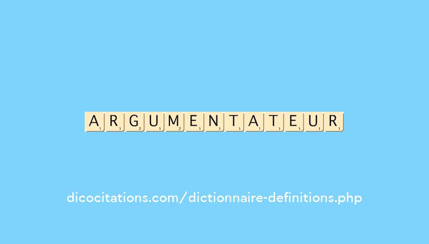argumentateur argumentateur