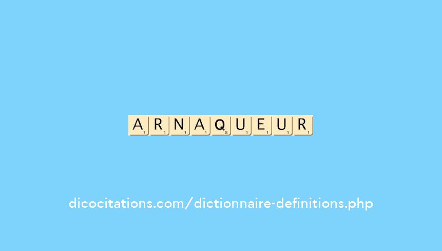 arnaqueur arnaqueur