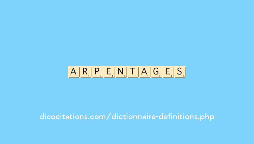 arpentages arpentages