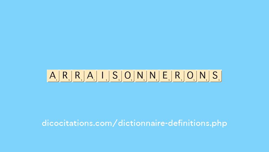arraisonnerons arraisonnerons